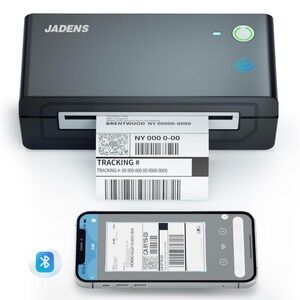 Jade Black Bluetooth Label Printer